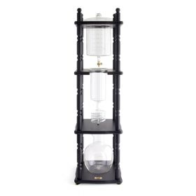 Yama 25 Cup Cold Drip Maker with Wooden Frame -Curved Black Wood Frame