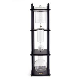 Yama 25 Cup Cold Drip Maker with Wooden Frame -Straight Black Wood Frame